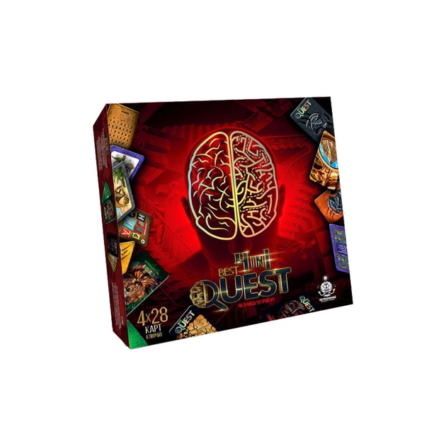 Настільна гра Danko Toys Best Quest 4 in 1, українська (BQ-02-01U) - зображення 1