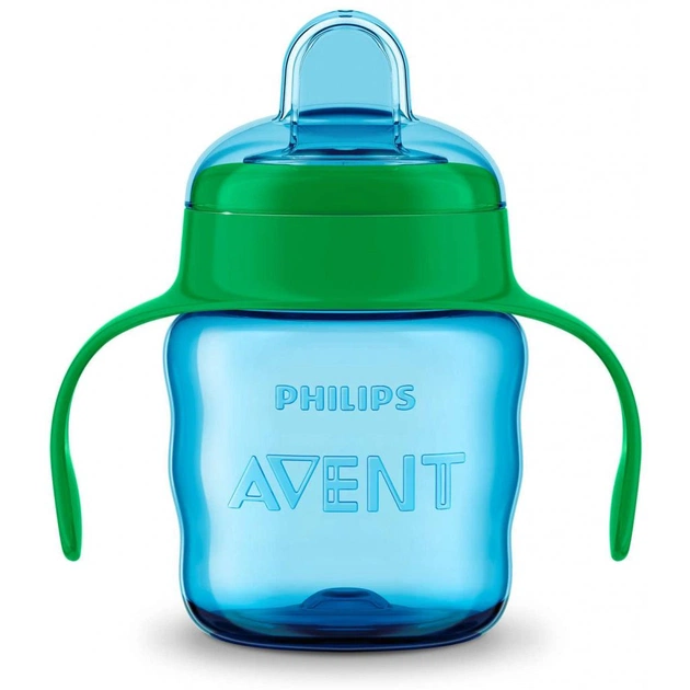 Поїльник-непроливайка Philips AVENT з м'яким носиком 200 мл блакитний, 6 міс+ (SCF551/05) - picture 2