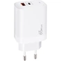 Зарядний пристрій XoKo 1xUSB-C PD65W + 1xUSB QC3.0 GaN white (XK-QC-620) - зменшене зображення 6