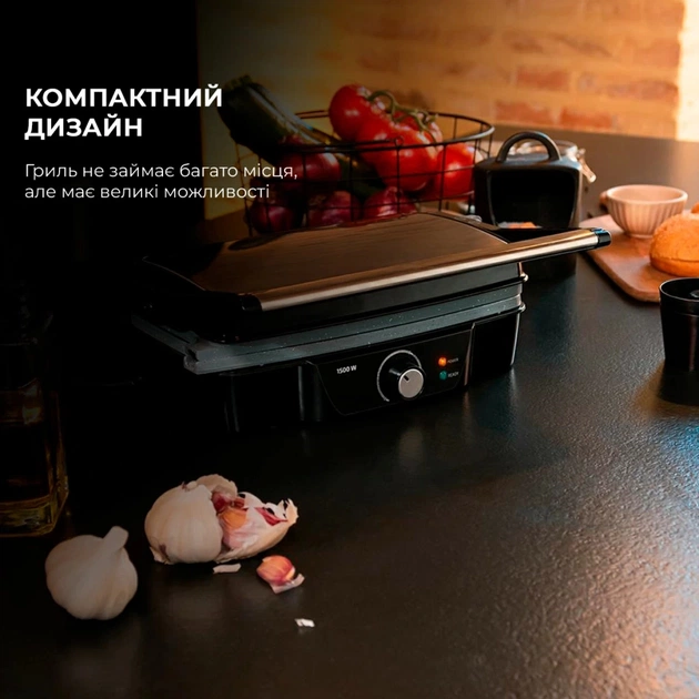 Електрогриль Cecotec RocknGrill 1500 Stone Ceramic Mix&Grill (CCTC-03194) - зображення 3