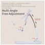 Подставка для планшета и телефона Knight Foldable Desk Mobile Phone Holder Stand (Alloy) Black Essager (EZJZM-QS01) - уменьшенное изображение 9