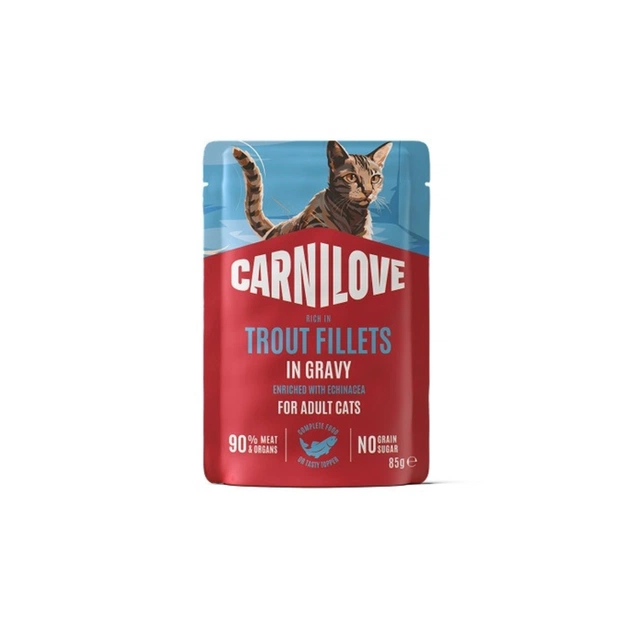 Влажный корм для кошек Carnilove Gravy Trout with Echinacea 85 г (8595602584680) - изображение 1