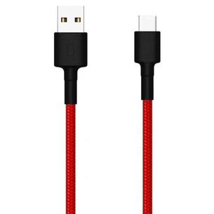 Дата кабель USB 2.0 AM to USB-C 1.0m Braide red Xiaomi (435419) зображення 1