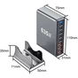 Зарядное устройство XoKo 2xUSB-C PD3.1 140W + 2xUSB-C PD100W + 1xUSB-C PD65W + 3xUSB QC30W GaN (QC-600) - уменьшенное изображение 4