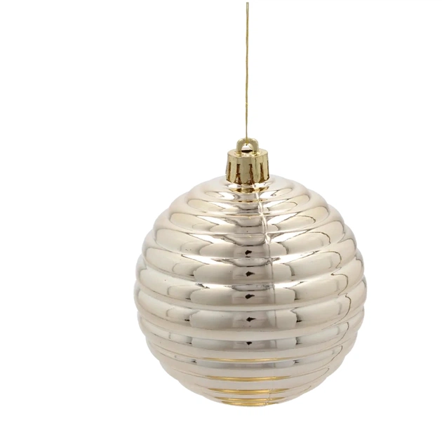 Ялинкова іграшка Chomik пластикові кульки пастель 4 шт, 8см, мікс кольорів (5900779900059) - picture 5