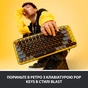Клавіатура Logitech POP Keys Wireless Mechanical Keyboard Blast Yellow (920-010716) - зменшене зображення 2
