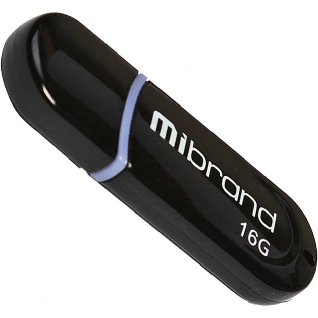 USB флеш накопичувач Mibrand 16GB Panther Black USB 2.0 (MI2.0/PA16P2B) - зображення 1