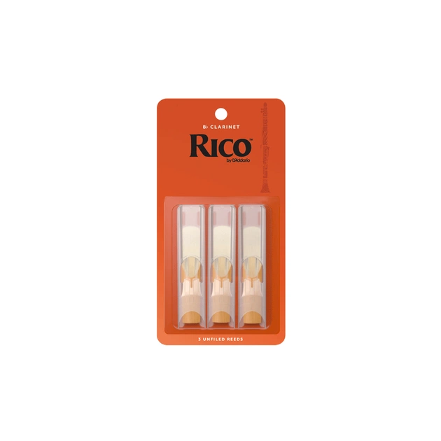 Тростина для кларнета D'Addario Rico - Bb Clarinet #2.0 - 3 Pack (RCA0320) - зображення 1