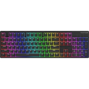 Клавіатура Hator Rockfall 2 Mecha Orange USB Black (HTK-710) зображення 1