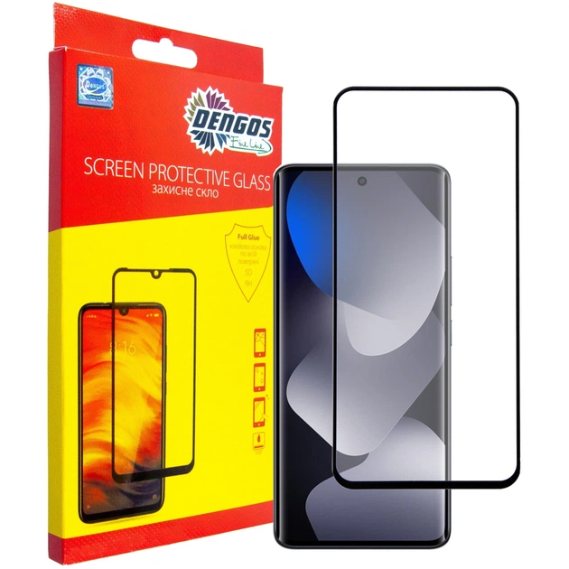 Стекло защитное Dengos Full Glue Xiaomi Redmi Note 15 5G Black (TGFG-426) - изображение 1
