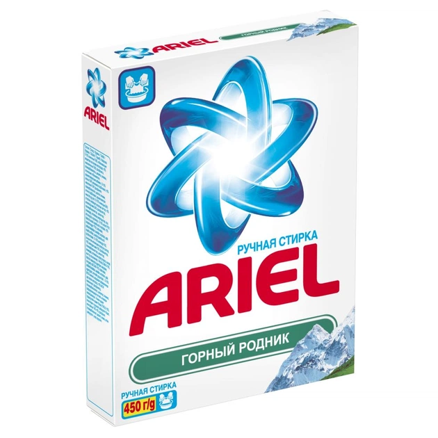 Пральний порошок Ariel Гірське джерело 450 г (5413149032224) - зображення 1