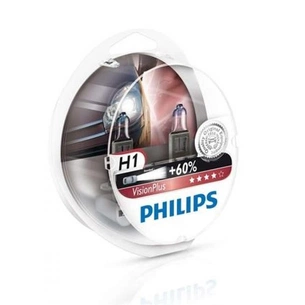 Автолампа Philips H1 VisionPlus, 2шт (12258VPS2) зображення 1
