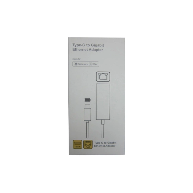Адаптер USB-C to RJ45 Ethernet 1000Mbps Dynamode (DM-AD-GLAN-C) - picture 9