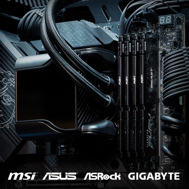 Модуль пам'яті для комп'ютера DDR5 16GB (2x8GB) 6000 MHz Beast Kingston Fury (ex.HyperX) (KF560C36BBEK2-16) - picture 8