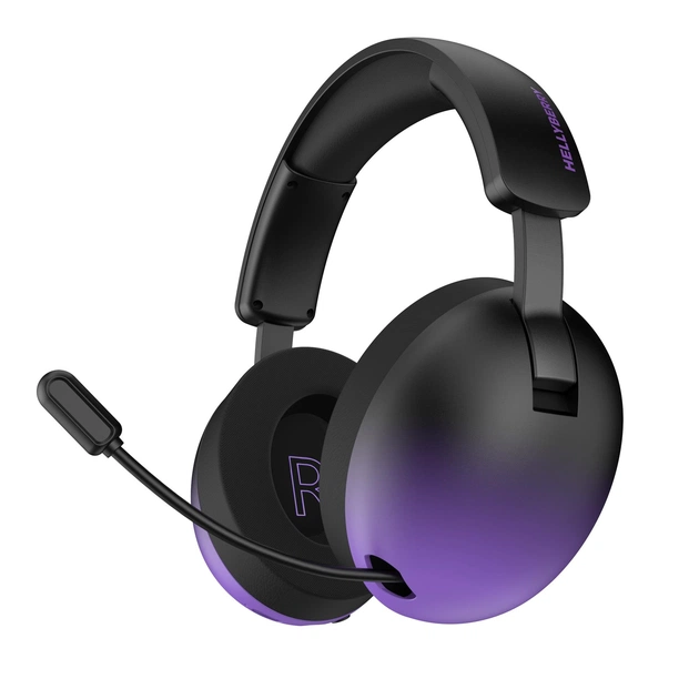 Bluetooth-гарнитура Hator Hellyberry HH30 Pro Wireless Black/Violet (HH30_PRO_wireless_BV) - изображение 1