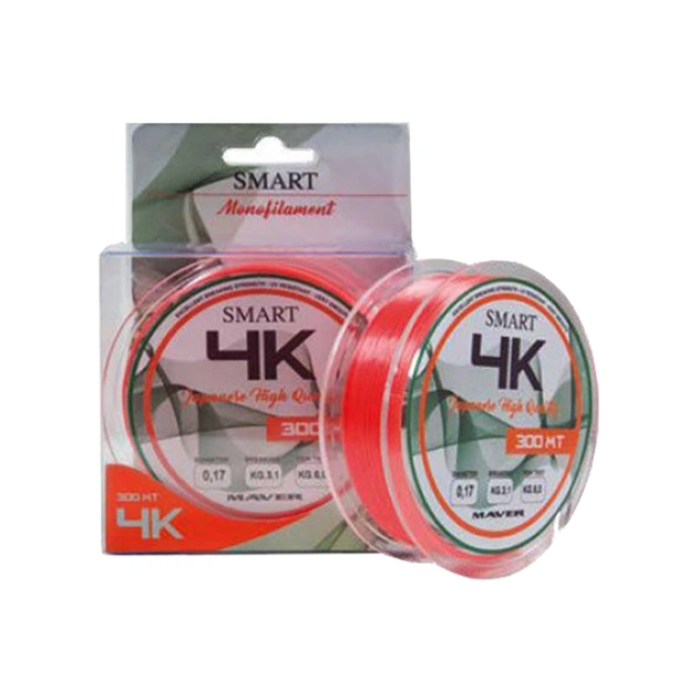 Волосінь Smart 4K 300m 0.28mm 8.3kg (1300.35.46) - изображение 1