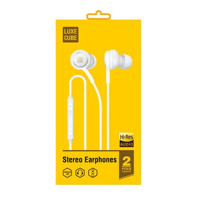 Гарнітура Luxe Cube HiRez Audio White (7775557575655) - изображение 1