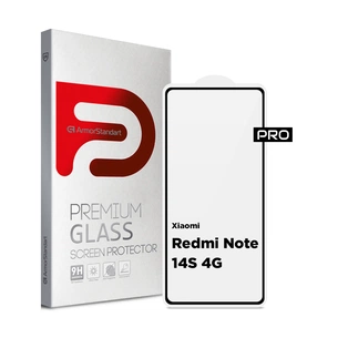 Скло захисне Armorstandart Pro Xiaomi Redmi Note 14S 4G Black (ARM82035) зображення 1
