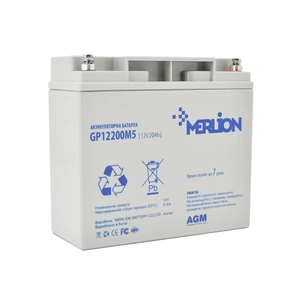 Батарея до ДБЖ Merlion 12V-20Ah (GP12200M5) зображення 1