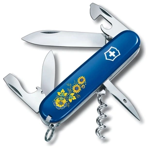 Ніж Victorinox Spartan Ukraine Blue "Квіти" (1.3603.2_T1050u) зображення 1