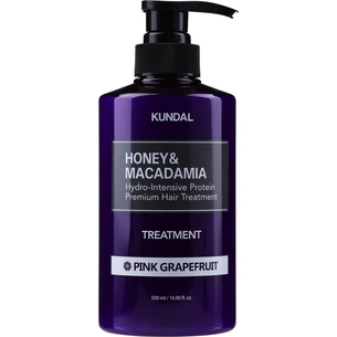 Маска для волосся Kundal Honey & Macadamia Protein Hair Treatment Pink Grapefruit 500 мл (8809568740418) зображення 1
