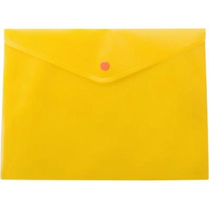 Папка - конверт Buromax А4, with a button, yellow (BM.3926-11) зображення 1