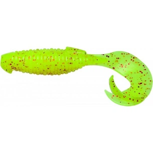 Силікон рибальський Keitech Flapper Grub 4" (7 шт/упак) ц:pal#01 chartreuseredflake (1551.09.57) зображення 1