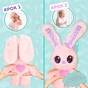 М'яка іграшка Peekapets Рожевий кролик (906778) - зменшене зображення 3