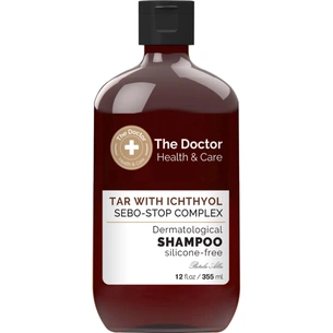 Шампунь The Doctor Health & Care Tar With Ichthyol + Sebo-Stop Complex Дьогтьовий з іхтіолом 355 мл (8588006041750) зображення 1