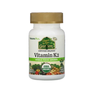 Вітамін Natures Plus Органічний Вітамін K2 120мкг, Source of Life Garden, 60 геле (NAP-30737) зображення 1