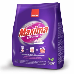 Пральний порошок Sano Maxima Sensitive 1.25 кг (7290000295336) зображення 1