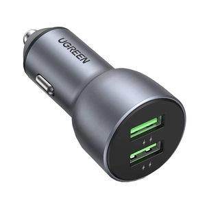 Зарядний пристрій Ugreen CD213 2xUSB Fast Car Charger (Dark Blue) (UGR-10144) зображення 1