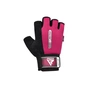 Рукавички для фітнесу RDX W1 Half Pink S (WGA-W1HP-S) - зменшене зображення 3