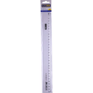 Лінійка Buromax 30см, plastic, transparent, blister (BM.5826-30_V) зображення 1