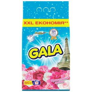 Пральний порошок Gala Автомат Французький аромат 6 кг (8001090661111) зображення 1