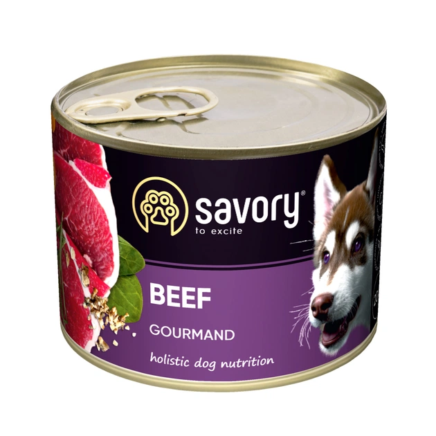 Консерви для собак Savory Dog Gourmand яловичина 200 г (4820232630426) - зображення 1