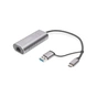 Перехідник USB-C + USB 3.0 to RJ45 2500Mbps Ethernet Digitus (DN-3028) - preview 1
