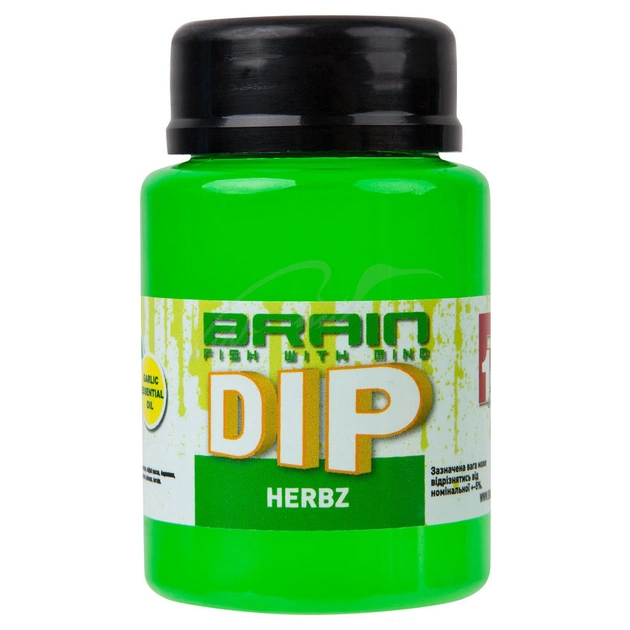 Дип Brain fishing F1 Herbz (мята с чесноком) 100ml (1858.03.12) - изображение 1