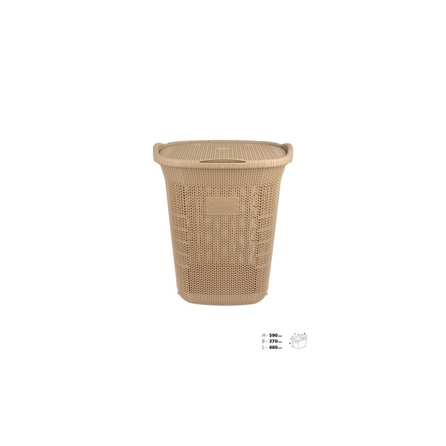 Кошик для білизни Violet House 0261 Віолетта Cappuchino 65 л (0261 Віолетта CAP 65 л) - picture 5
