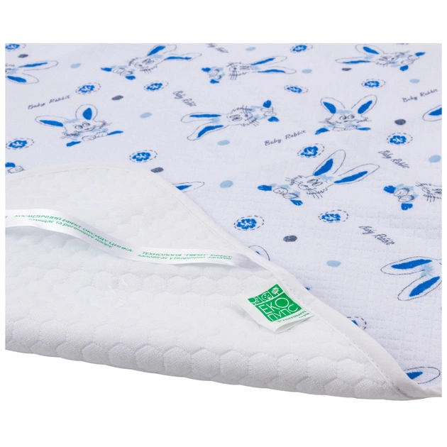 Пелюшки для малюків Еко Пупс Soft Touch Premium непромокаюча двостороння 50 х 70 см зайчата (EPG07W-5070rb) - picture 2