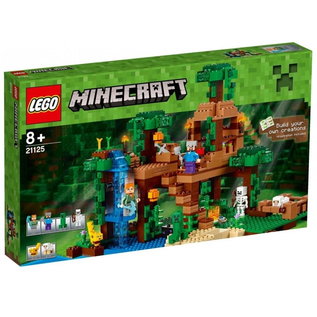 Конструктор LEGO Minecraft Будиночок на дереві у джунглях (21125) - изображение 1