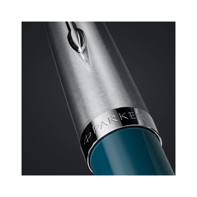 Ручка перьевая Parker PARKER 51 Teal Blue CT FP F (55 311) - изображение 4