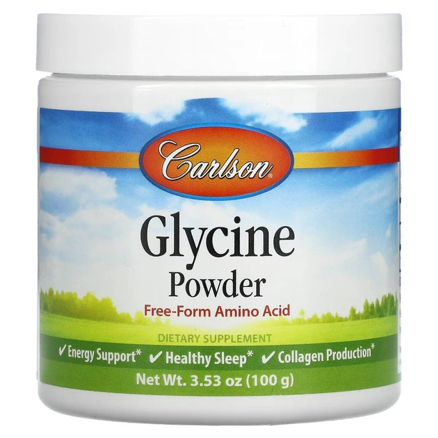 Аминокислота Carlson Глицин в порошке, свободная форма аминокислоты, Glycine Powd (CAR-06835) - изображение 1