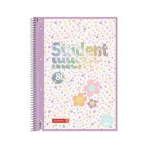 Книга записная Brunnen Колледж-блок А4 Premium Happy Hippie, линия 80 листов (10-679 27 422) изображение 1