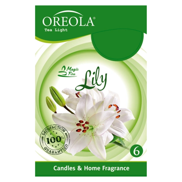 Ароматическая свеча Oreola Лилия 6 шт (5908252829194) - изображение 1