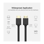Кабель мультимедійний HDMI M to HDMI M 10.0m HD104 black UGREEN (10110) - зменшене зображення 8