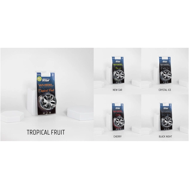 Ароматизатор для автомобіля VITOL Wheel Tropical Fruit (VWH05) - picture 4
