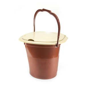 Відро-туалет Юні Коричневе 16 л (ФР-112) изображение 1