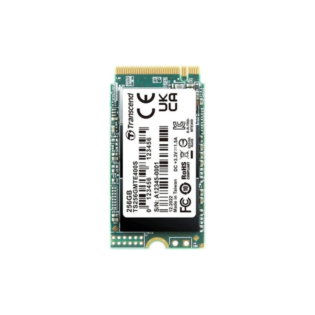 Накопичувач SSD M.2 2242 256GB Transcend (TS256GMTE400S) - зображення 1