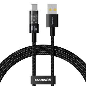 Дата кабель USB 2.0 AM to USB-C 1.0m 100W (20V/5A) Baseus (P10373002111-00) зображення 1